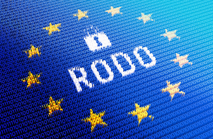 Grafika przedstawia napis ROBO na tle cyfrowego motywu z flagą UE i gwiazdami.